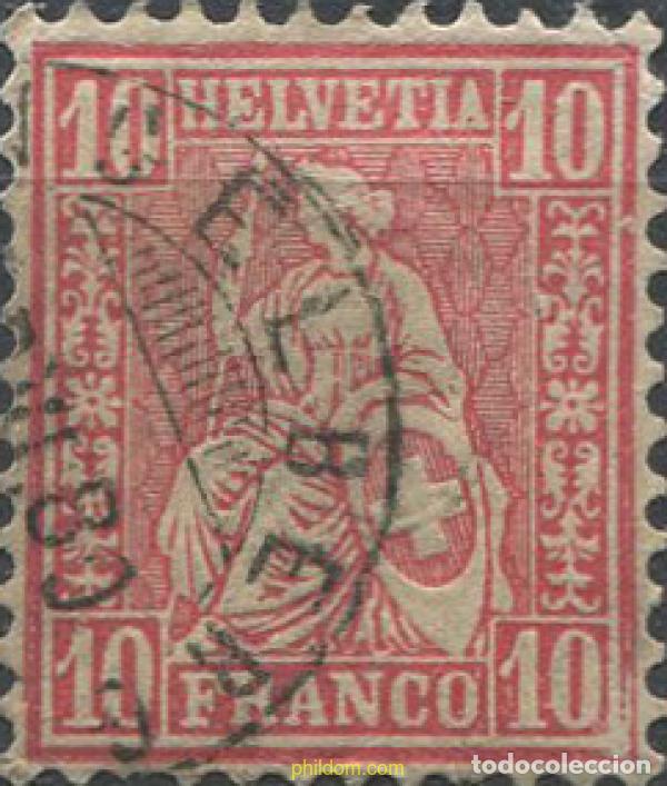 Timbres: 668901 USED SUIZA 1867 HELVETIA