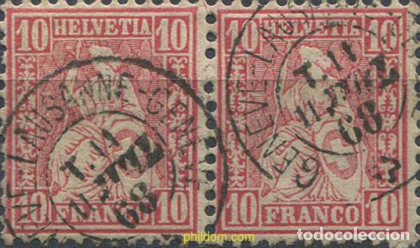 Timbres: 668905 USED SUIZA 1867 HELVETIA