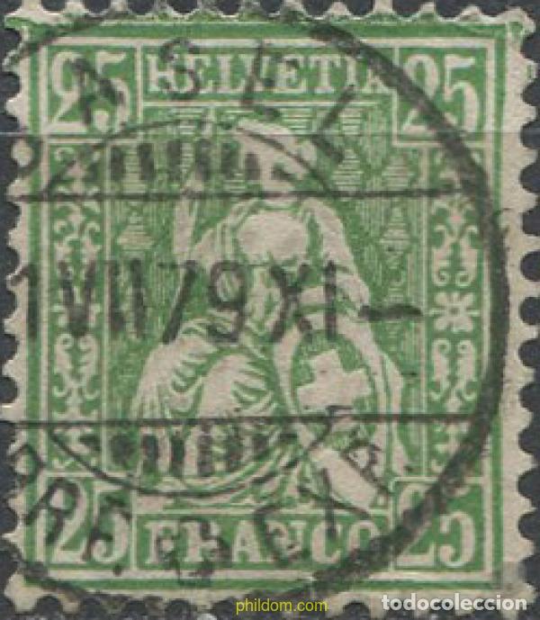 Timbres: 668910 USED SUIZA 1867 HELVETIA
