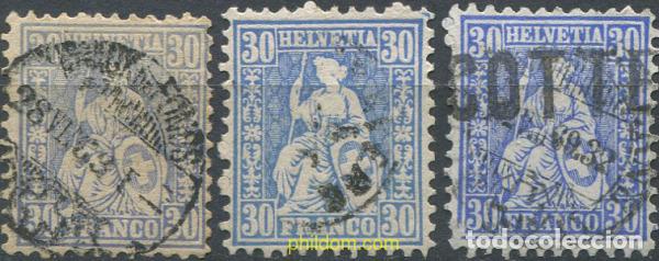 Sellos: 668916 USED SUIZA 1867 HELVETIA