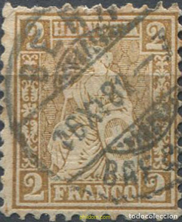 Sellos: 668935 USED SUIZA 1881 SITTING HELVETIA