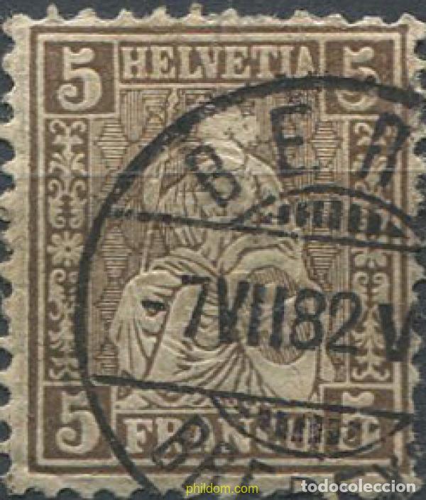 Sellos: 668936 USED SUIZA 1881 SITTING HELVETIA