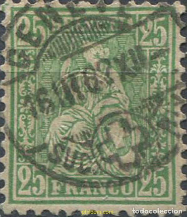 Sellos: 668949 USED SUIZA 1881 SITTING HELVETIA