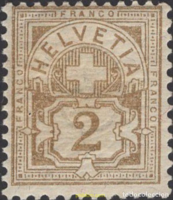 Sellos: 643206 HINGED SUIZA 1882 CIFRA