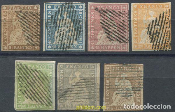 Sellos: 668721 USED SUIZA 1854 HELVETIA