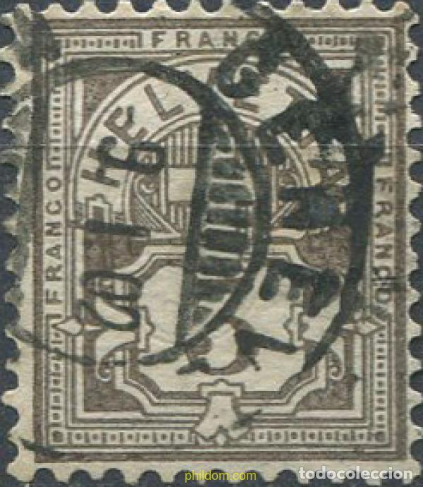 Sellos: 669347 USED SUIZA 1882 CIFRA