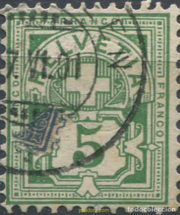 Sellos: 669367 USED SUIZA 1882 CIFRA