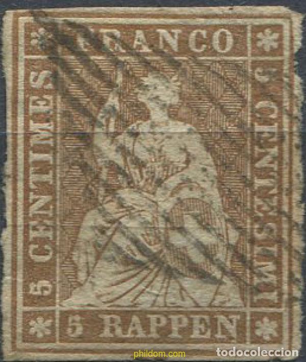Briefmarken: 668734 USED SUIZA 1854 HELVETIA