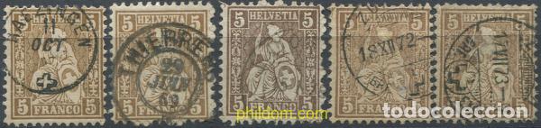 Briefmarken: 668781 USED SUIZA 1862 SITTING HELVETIA