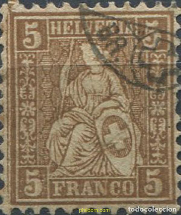 Briefmarken: 668790 USED SUIZA 1862 SITTING HELVETIA