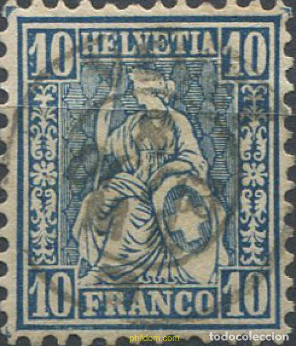 Briefmarken: 668800 USED SUIZA 1862 SITTING HELVETIA