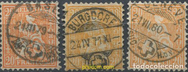 Briefmarken: 668807 USED SUIZA 1862 SITTING HELVETIA