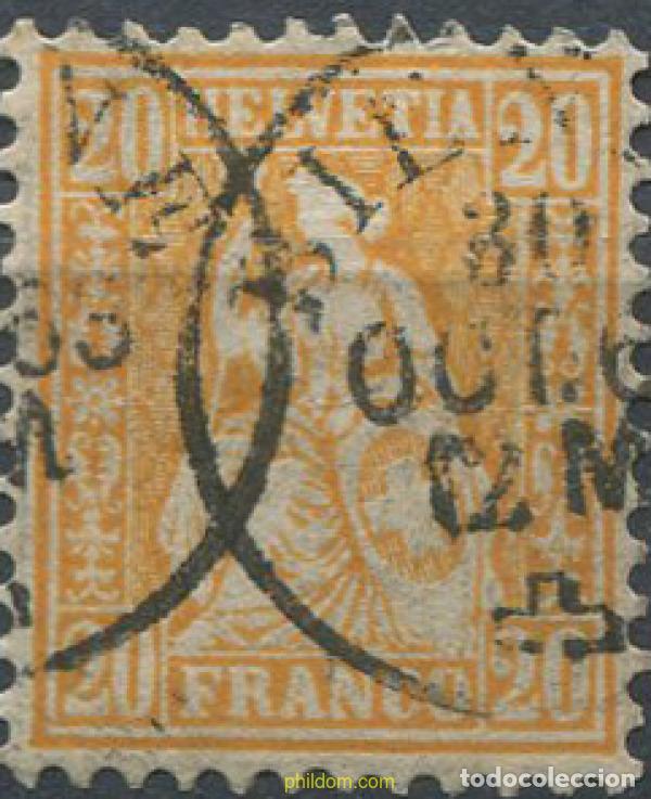 Briefmarken: 668827 USED SUIZA 1862 SITTING HELVETIA