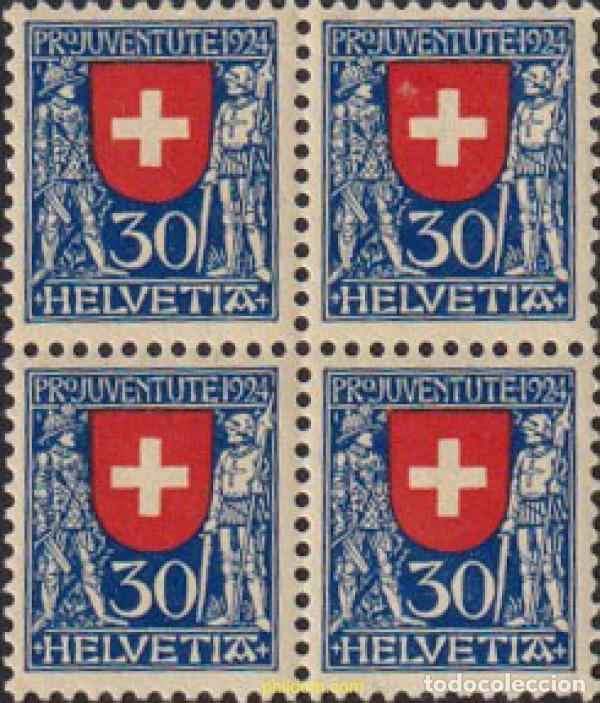 Sellos: 624481 MNH SUIZA 1924 PRO JUVENTUD. ESCUDOS
