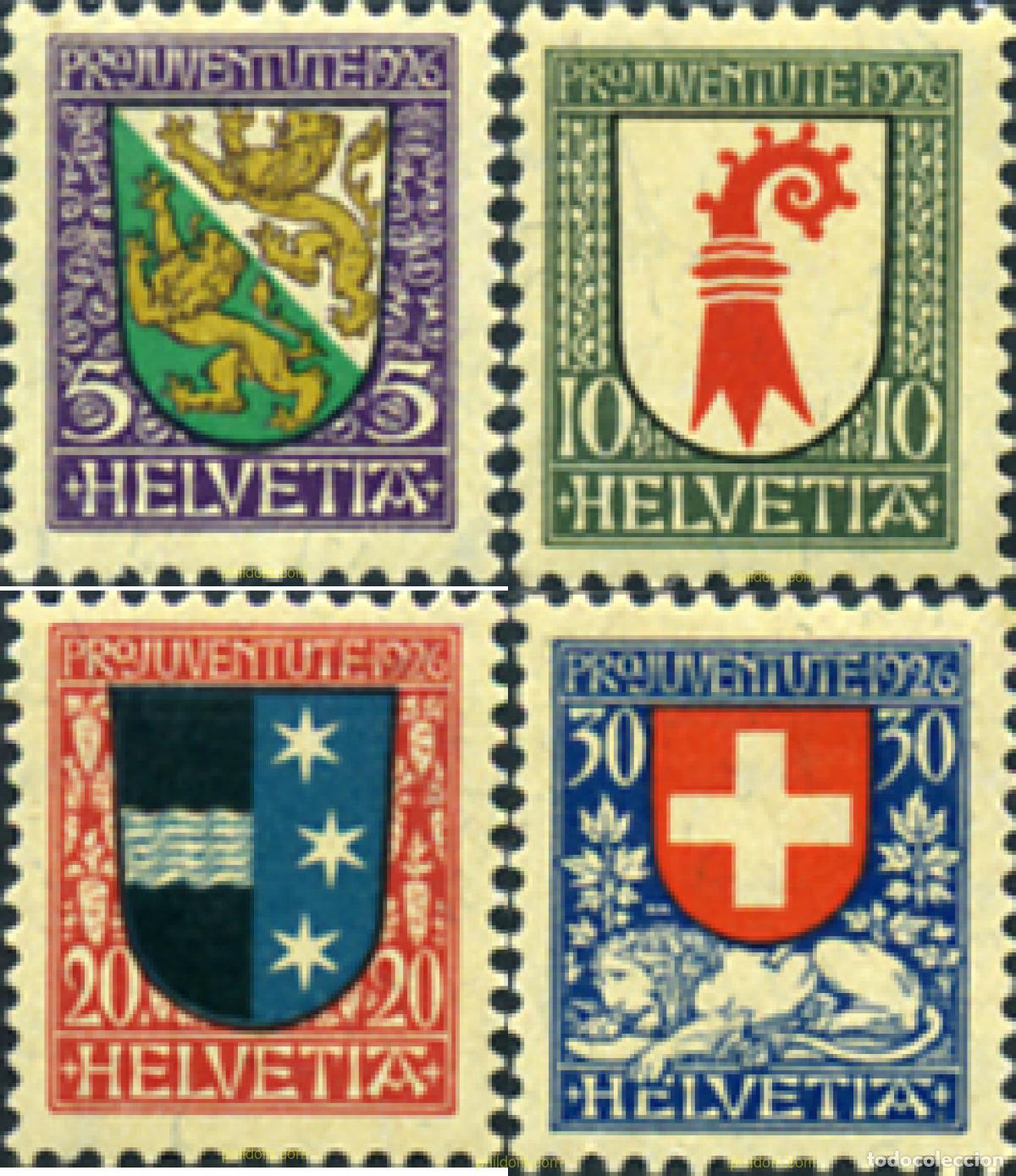 Sellos: 364575 MNH SUIZA 1926 PRO JUVENTUD. ESCUDOS