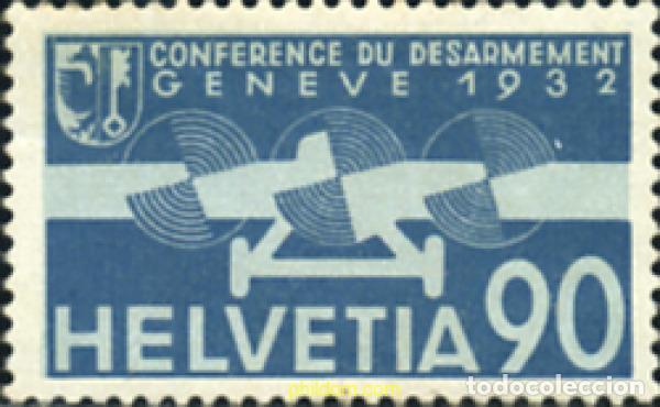 Sellos: 364791 MNH SUIZA 1932 CONFERENCIA DE DESARME EN GINEBRA