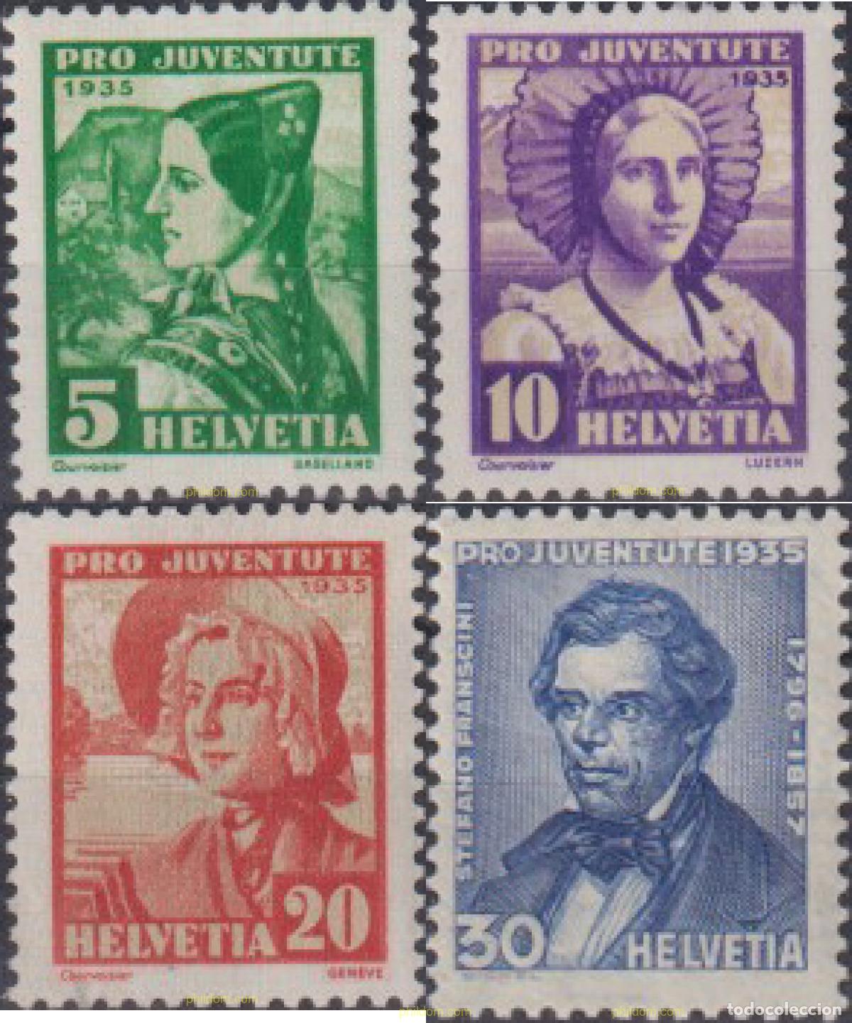 Sellos: 616723 HINGED SUIZA 1935 PRO JUVENTUD