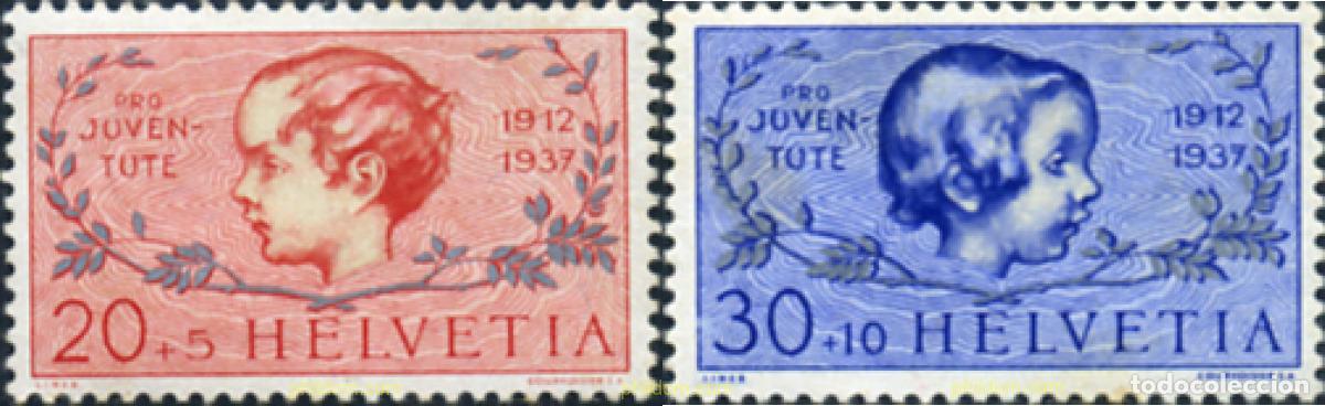 Sellos: 571383 HINGED SUIZA 1937 PRO JUVENTUD