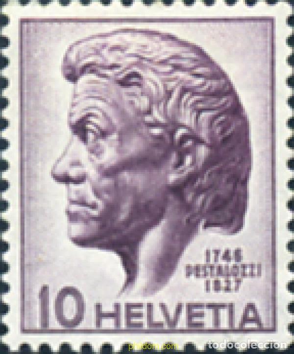 Sellos: 127905 HINGED SUIZA 1946 BICENTENARIO DEL NACIMIENTO DEL EDUCADOR HENRI PESTALOZZI
