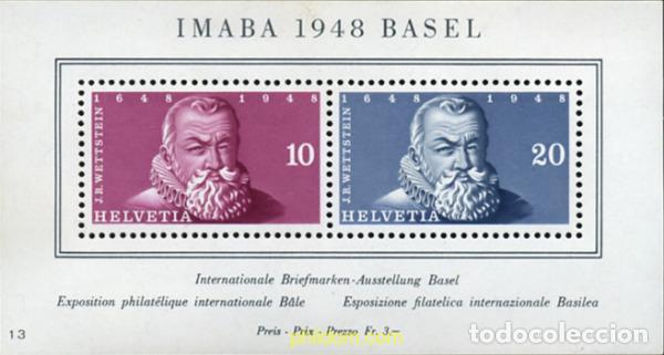 Sellos: 127955 MNH SUIZA 1948 EXPOSICION FILATELICA DE B&Acirc;LE