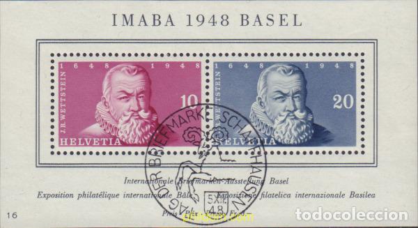Sellos: 369121 HINGED SUIZA 1948 EXPOSICION FILATELICA DE B&Acirc;LE