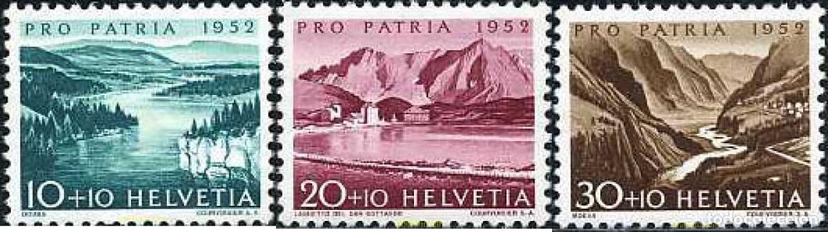 Sellos: 615279 MNH SUIZA 1952 PRO PATRIA