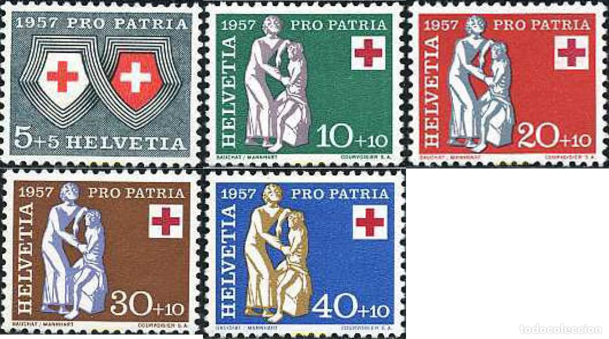 Sellos: 252074 HINGED SUIZA 1957 PRO PATRIA