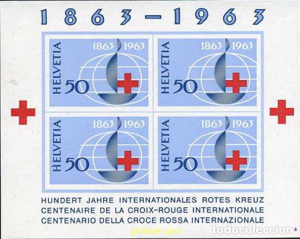 Francobolli: 128186 MNH SUIZA 1963 CENTENARIO DE LA CRUZ ROJA INTERNACIONAL