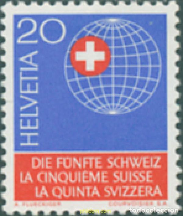 Francobolli: 128200 MNH SUIZA 1966 50 ANIVERSARIO DE LA ORGANIZACION DE SUIZOS EN EL ESTRANJERO