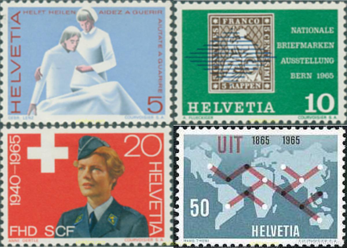 Stamps: 128195 MNH SUIZA 1965 SERIE DE PROPAGANDA