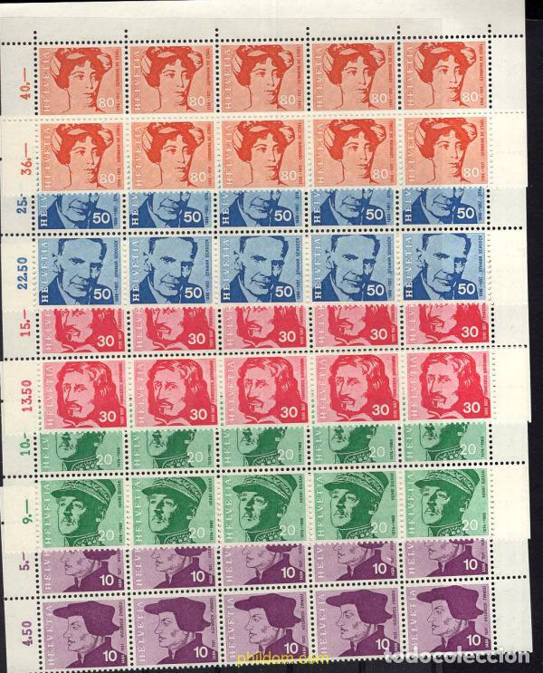 Stamps: 666998 MNH SUIZA 1969 PERSONAJES CELEBRES