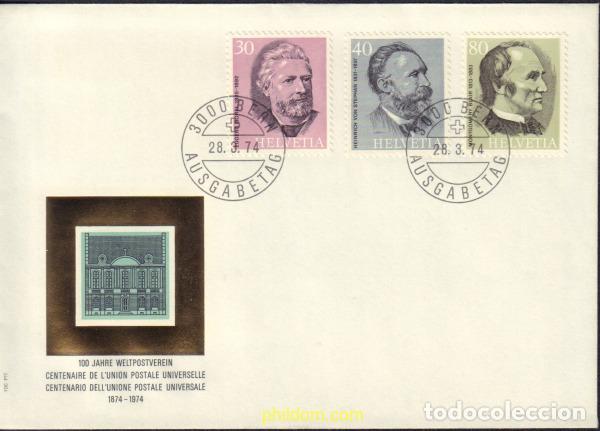 Stamps: 441479 MNH SUIZA 1974 CENTENARIO DE LA UNION POSTAL UNIVERSAL