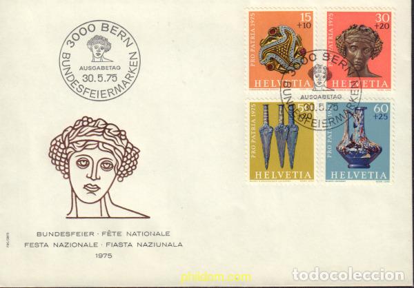 Sellos: 441494 MNH SUIZA 1975 PRO PATRIA. TESOROS ARQUELOGICOS