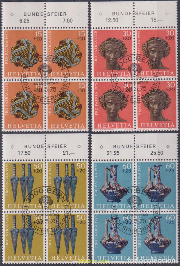 Sellos: 616150 USED SUIZA 1975 PRO PATRIA. TESOROS ARQUELOGICOS