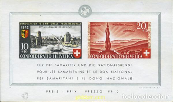 Sellos: 128444 MNH SUIZA 1942 FIESTA NACIONAL Y BIMILENARIO DE GINEGRA