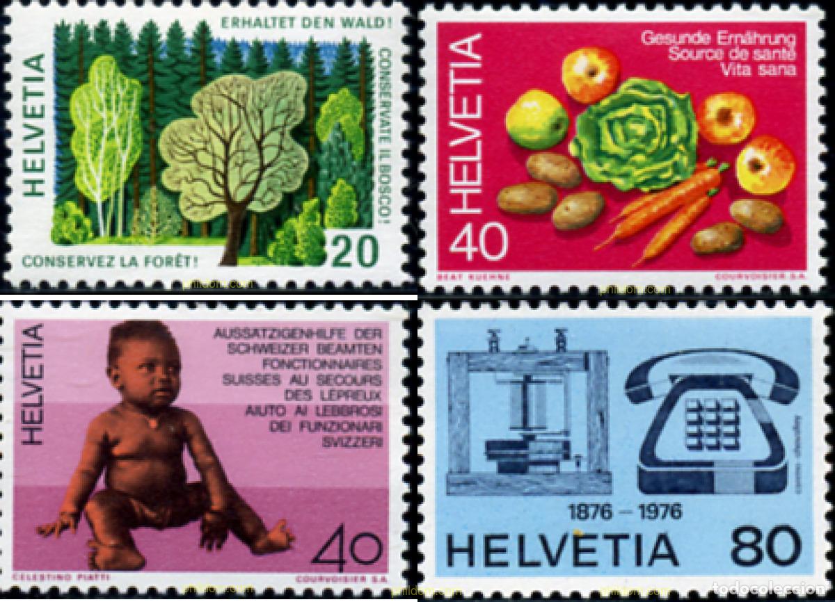 Sellos: 128458 MNH SUIZA 1976 COMMEMORACIONES