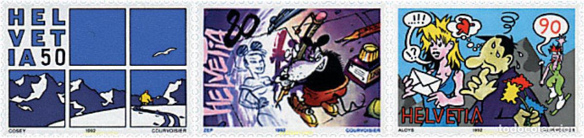 Sellos: 128748 MNH SUIZA 1992 COMICS - Foto 1