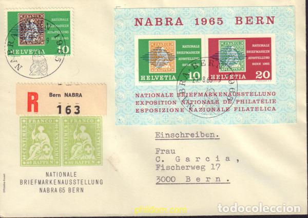 Sellos: 579441 MNH SUIZA 1965 EXPOSICION FILATELICA NACIONAL DE BERNA