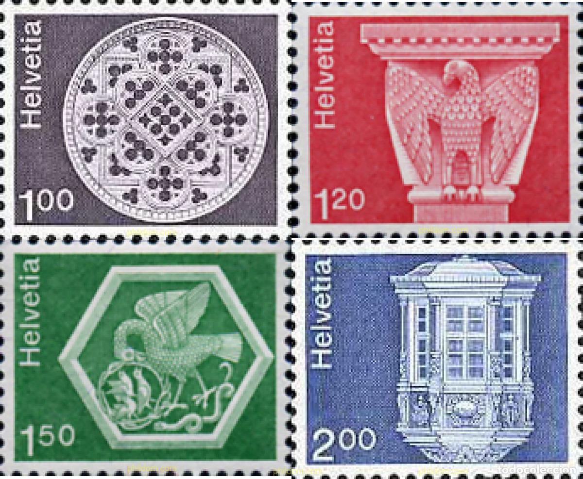 Sellos: 128708 MNH SUIZA 1974 ARQUITECTURA