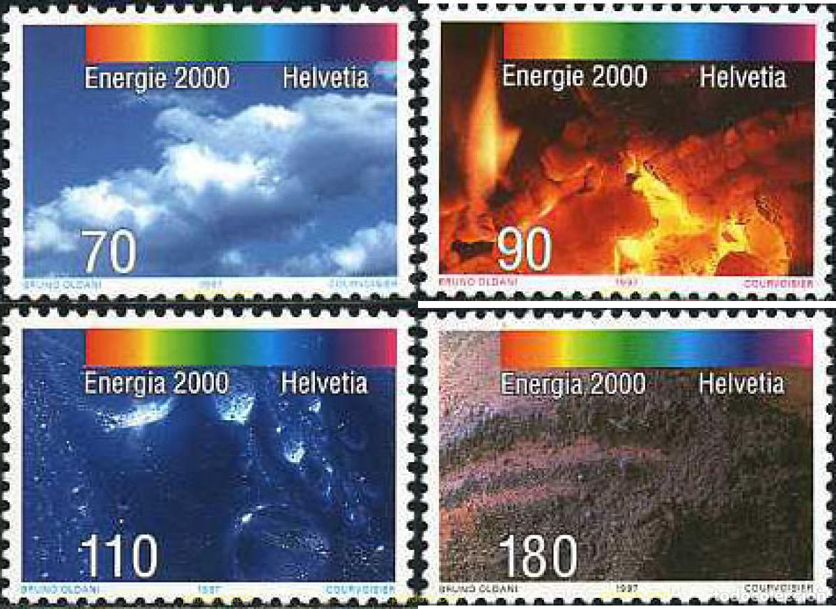Sellos: 128785 MNH SUIZA 1997 PROGRAMA DE ACCIONES &rdquo;ENERGIA 2000&rdquo;
