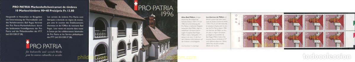 Sellos: 133357 MNH SUIZA 1996 PRO PATRIA. BIENES CULTURALES Y PAISAJES