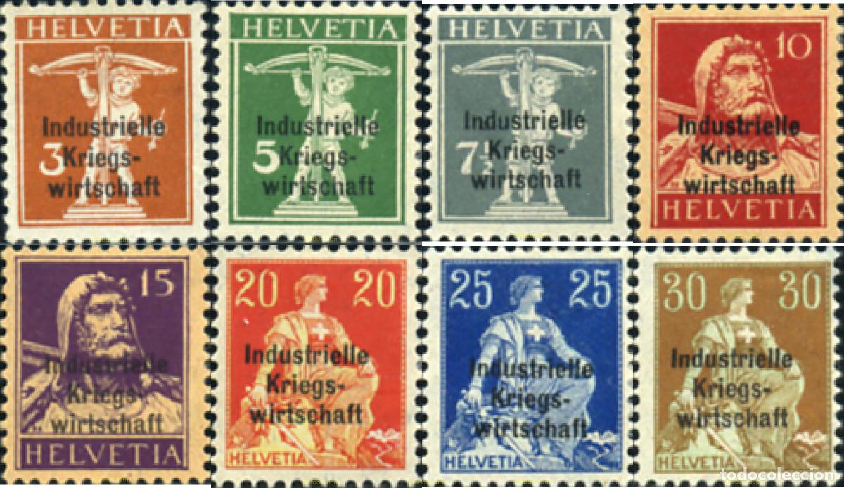 Sellos: 364799 HINGED SUIZA 1918 MOTIVOS VARIOS