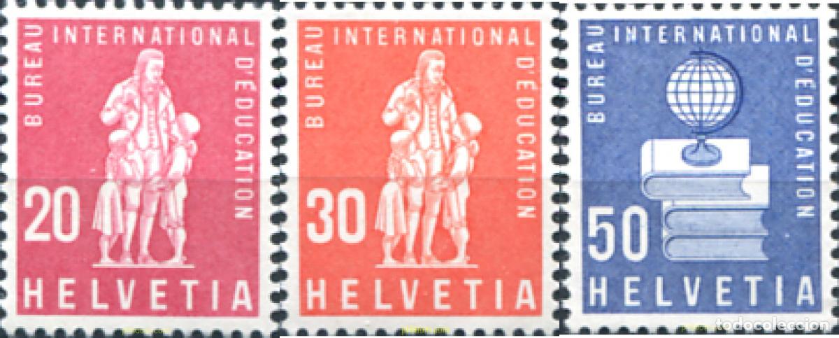 Sellos: 129158 MNH SUIZA. Oficina Internacional de la Educaci&oacute;n 1960 SERIE BASICA