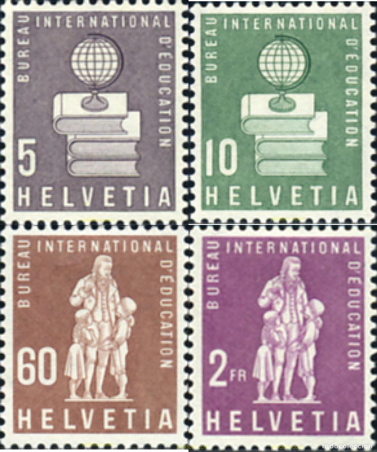 Sellos: 626383 HINGED SUIZA. Oficina Internacional de la Educaci&oacute;n 1958 OFICINA INTERNACIONAL DE EDUCACION