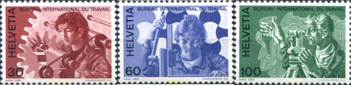 Sellos: 129288 MNH SUIZA. Oficina Internacional del Trabajo 1975 OFICINA INTERNACIONAL DE TRABAJO