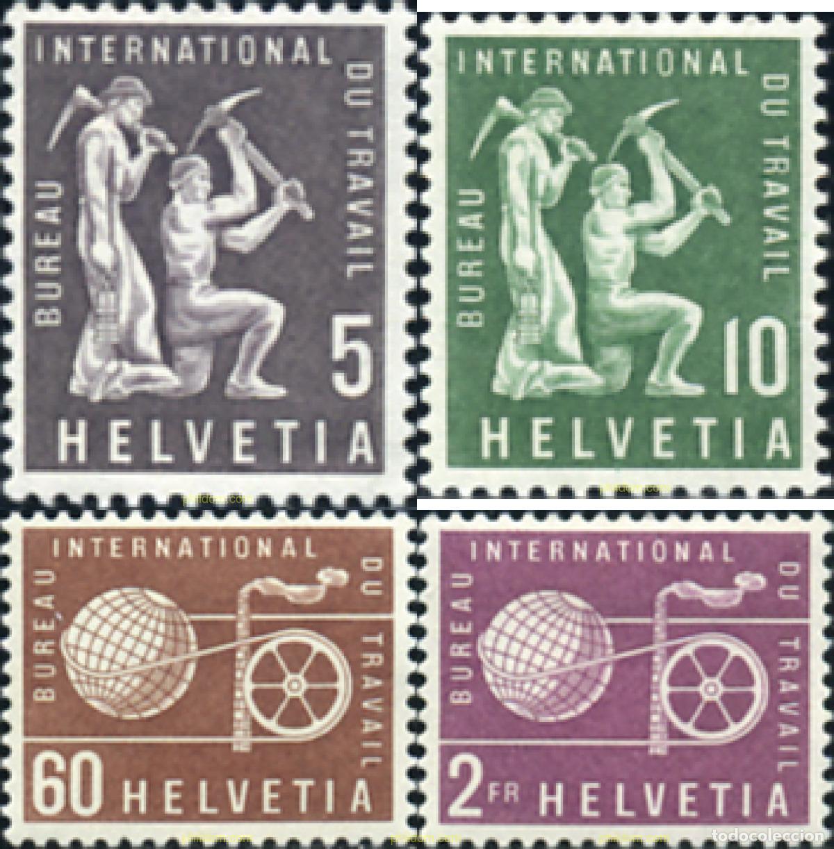 Sellos: 620199 MNH SUIZA. Oficina Internacional del Trabajo 1956 OFICINA INTERNACIONAL DE TRABAJO