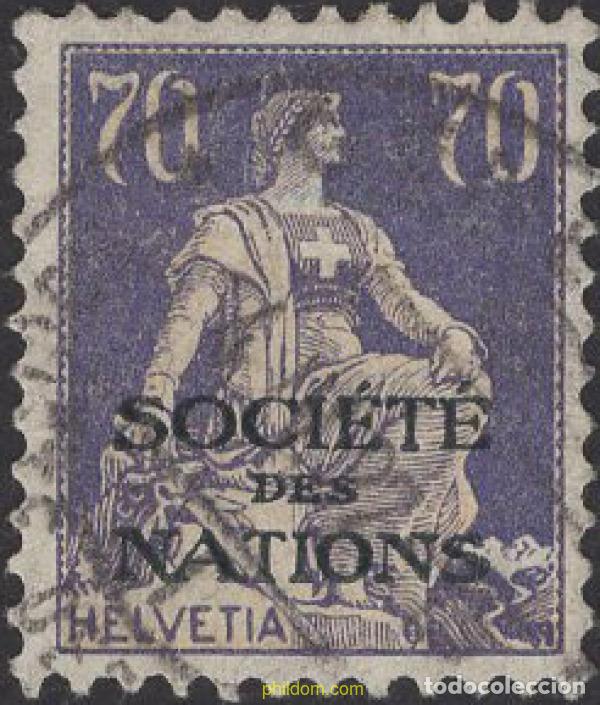 Sellos: 642459 USED SUIZA. Liga de las naciones 1924 MOTIVOS VARIOS