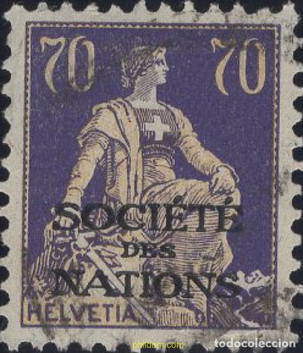 Sellos: 642460 USED SUIZA. Liga de las naciones 1924 MOTIVOS VARIOS