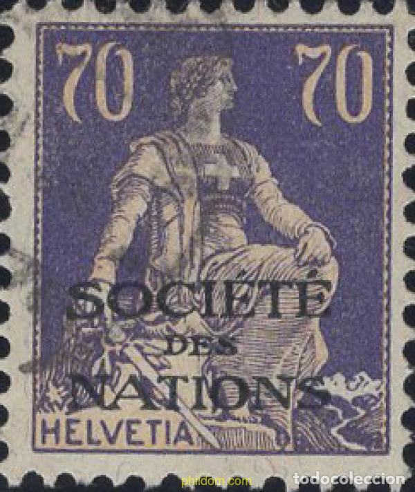 Sellos: 642462 USED SUIZA. Liga de las naciones 1924 MOTIVOS VARIOS