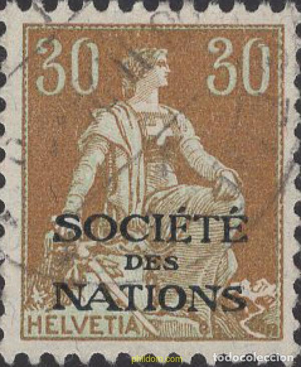 Sellos: 642465 USED SUIZA. Liga de las naciones 1922 MOTIVOS VARIOS
